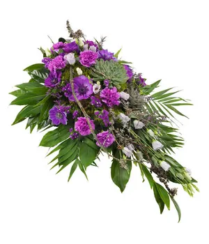 Violet Funeral Spray