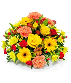 Yellow, Orange & Red Posy