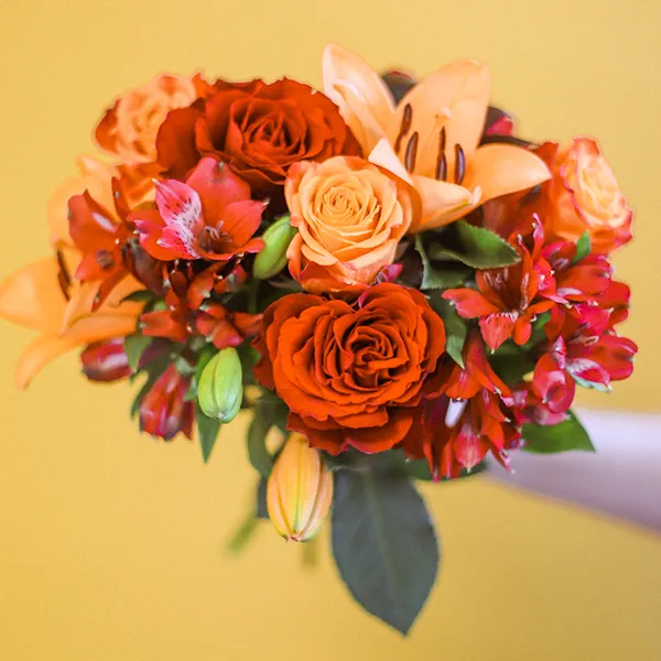 Red and orange bouquet